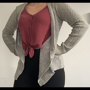 Gray Aeropostale cardigan